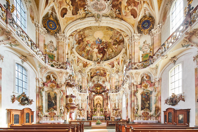 Prunkvoller Altar der Basilika Birnau